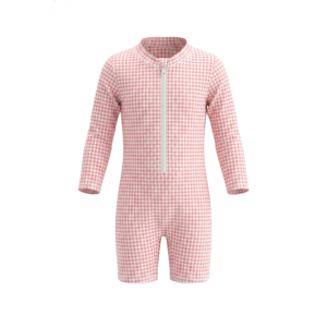 BABY RASHGUARD ORANGE GINGHAM