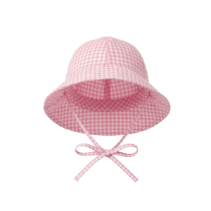 SUN HAT PINK GINGHAM